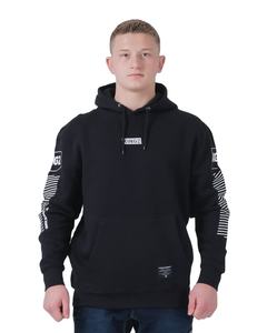 เสื้อฮู้ดผ้าฝ้ายเทอร์รี่สำหรับผู้ชายเสื้อมีฮู้ดผ้าฟลีซสำหรับสตรีทสีพื้นไม่เรียบออกแบบโลโก้ได้ตามต้องการ - Product Image 4