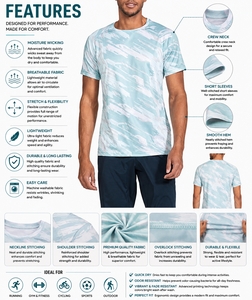 Camiseta de sublimación para hombre, moderna y a la moda, con estampado elegante, camiseta de sublimación personalizada para hombre. - Product Image 5