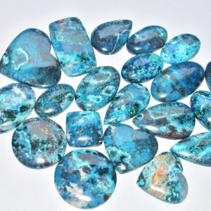 Cabujones de crisocola shattuckita de calidad premium para joyería - Product Image 1