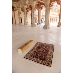 Handmade Islamic <b>Prayer</b> <b>Mat</b> Persian Floral Design Luxury Muslim Janamaz Decorative Home Mosque Rug with Premium Gift Box - Product Image 3