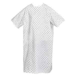 Batas de Paciente con Tela de Mezcla de Algodón, Aptas para Todos los Tamaños, para Hombres y Mujeres, Bata de Hospital Reutilizable y Lavable, Bata de Maternidad - Product Image 3