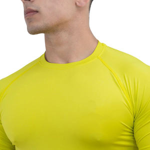 Camiseta de Compresión de Manga Corta para Hombre, Personalizada, al por Mayor, de Secado Rápido, Transpirable, para Gimnasio, Entrenamiento, Running, Fitness, Deportes - Product Image 1