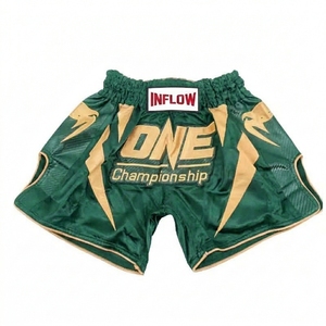 Pantalones Cortos de Boxeo Unisex Rojos y Dorados de Secado Rápido y Transpirables, 100% Poliéster, con Logotipo de One Championship, Impresión Digital - Product Image 5