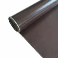 Usine flexible de fabricant de tissus de tissu enduit de silicone ignifuge noir de fournisseur