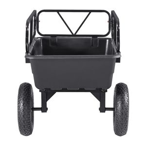 10 Cu. Rimorchio da Giardino/UTV/ATV da 227 kg (500 libbre) con Pneumatici da 16 Pollici, Carrello Ribaltabile Manuale a Spinta/Piede, Rimorchi Utilitari per Carico - Product Image 6