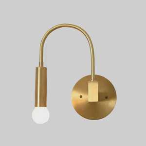 Applique murale en laiton, luminaire géométrique minimaliste, décoration intérieure moderne, lampe de salon - Product Image 5
