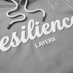 Sweat à capuche pour femme personnalisé, poids lourd, 500 g/m², en molleton de coton, imprimé en relief, strass, effet délavé, crop top, badge, streetwear, OEM, vente en gros - Product Image 4