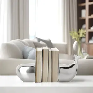 Figura de Animal de Aluminio Hecha a Mano por Diseñador, Escultura Moderna Pulida con Baño de Oro Antiguo, Decoración de Interiores de Lujo Premium - Product Image 1