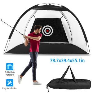 Rete da Golf per Allenamento di Chipping e Swing, 78.7x39.4x55.1in, Tappetino Bersaglio per Palline, per Interni ed Esterni, Regalo per Uomini, Realizzata in Nylon - Product Image 1