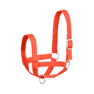 Cabestro de Nylon Rojo Resistente para Ganado, Collar Ajustable para Cabeza de Ganado con Hebillas Metálicas, Duradero para Uso en Granjas Ganaderas - Product Image 1