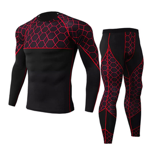 New Arrivals Winter Printed Breathable Quick Drying Compression Suits High Elastic Tight Trousers Long Sleeves Front Gym - Product Image 2