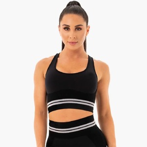 Sujetador Deportivo Personalizado con Logotipo para Mujer, Espalda Cruzada, Ligero, Soporte Medio, Transpirable, Ecológico, Sin Costuras, Color Sólido, Talla Grande - Product Image 2