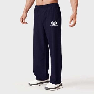 Lifting Infinite <b>Men's</b> <b>Navy</b> Blue 100% Cotton Lightweight Sweatpants Elastic Waist Breathable Casual <b>Joggers</b> with Embroidery Logo - Product Image 6
