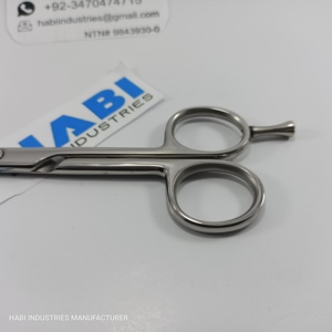 Tijeras Profesionales de Acero Inoxidable para Cortar el Cabello con Acabado Cromado, Hoja Afilada y Punta Redonda, Logotipo Personalizado, Herramientas de Belleza para Barbería - Product Image 3