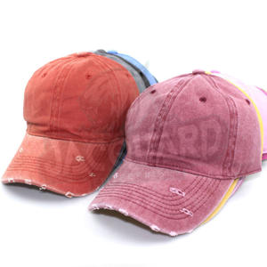 Gorras de Béisbol Deportivas Clásicas Vintage de Algodón Ajustables sin Estructura con Logotipo Personalizado al por Mayor, de Color Sólido y Efecto Desgastado - Product Image 6