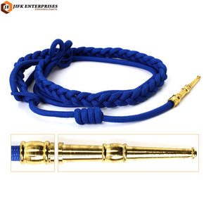Durable Custom <b>Whistle</b> Cords Lanyards Woven Textile Eco-Friendly Premium Quality Garment Professional Uniform Decoration - Product Image 2