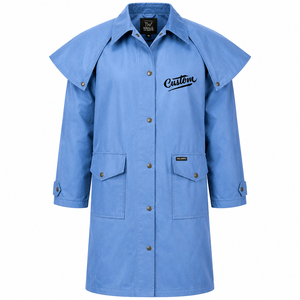 Manteau long imperméable en toile cirée respirant et résistant aux intempéries pour femmes, idéal pour l'équitation en extérieur – Collection Premium 2026 - Product Image 1