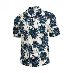 Chemise hawaïenne pour homme en polyester à imprimé numérique, chemise boutonnée personnalisée pour la plage et le golf - Product Image 4