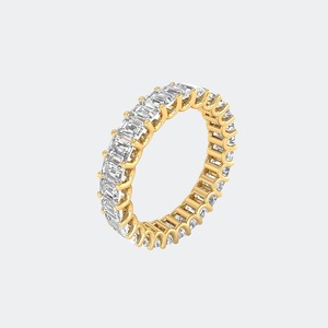 925 Sterling <b>Silver</b> <b>Emerald</b> Cut Lab Grown Diamond <b>Ring</b> Women Luxury 3.90CTW Certified EF Color VS VVS Purity Wedding Engagement - Product Image 6