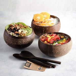 Bol en coquille de noix de coco écologique, biodégradable, fait main, pour fêtes, avec logo personnalisé, fabriqué au Vietnam pour l'exportation - Product Image 5