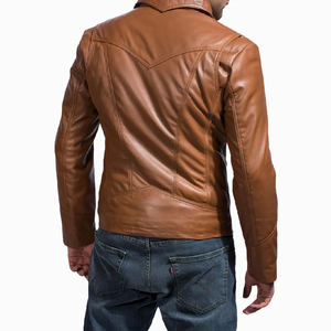 New Arrival Men's Genuine <b>Leather</b> <b>Winter</b> <b>Jacket</b> Thick Fur Waterproof Eco-Friendly Windproof Warm Coat Knitted Pocket - Product Image 6