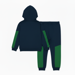 Ensemble de sous-vêtements de sport épais pour homme, 100 % coton respirant, à capuche, couleur unie, coupe classique, style streetwear, idéal pour l'hiver - Product Image 2