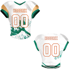 Custom Sublimated American Football Jersey Double Shoulders Mesh Breathable Youth Adult Team Uniform Bulk Supplier For Kid ,Men - Product Image 3