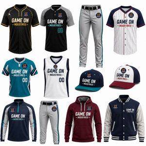 Uniformes de Béisbol y Sóftbol Reversibles en Oferta, Paquete Completo, 100% Poliéster, Ropa Deportiva Transpirable con Diseño Sublimado - Product Image 5