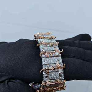 Stunning Shine Moissanite Diamond <b>Watch</b> With Fully <b>Iced</b> <b>Out</b> Face And Stainless Steel Band Designed For Fashion & Elegant Style - Product Image 4