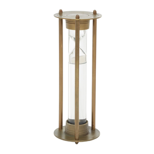 Reloj de Arena Tradicional de Latón, Temporizador de Arena Cilíndrico Clásico para Decoración del Hogar y la Oficina - Product Image 3