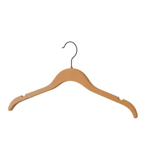 Exclusivos perchas de madera maciza natural con gancho y perchas de lujo resistentes para tiendas de ropa, hoteles y decoración del hogar. - Product Image 1
