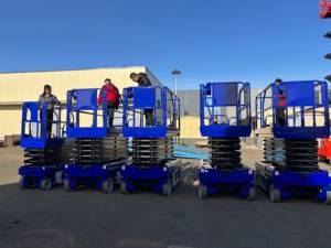 Plataforma Elevadora de Tijera Hidráulica Autopropulsada Ali, Elevador Eléctrico Rápido para Uso Doméstico, Talleres de Reparación de Maquinaria y Granjas - Product Image 2