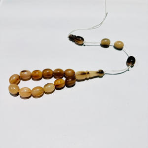 ลูกประคำมุสลิมคุณภาพสูงแบบ OEM จำนวน 33 เม็ด แกะสลักจากเขาควายน้ำ งานฝีมือธรรมชาติทำมือแบบตุรกี - Product Image 6