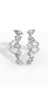 Anillo de Diamantes Cultivados en Laboratorio con Diseño de Ramas Múltiples de Alta Demanda, Plata 925, Venta al por Mayor, Fabricante y Proveedor de Joyería Fina OEM - Product Image 5