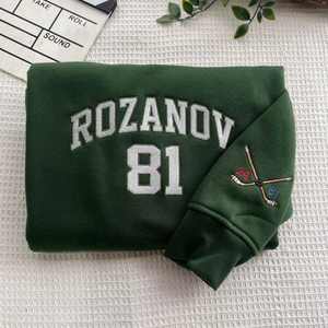 Sweat-shirt unisexe personnalisé avec nom, numéro et imprimé animal, brodé, en molleton de coton, coupe oversize, col rond, écologique - Product Image 2