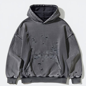 Hoodies personnalisés effet usé pour le streetwear – Couleurs sur mesure, style unique – En vente - Product Image 1