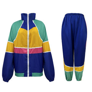 Wholesale Price Lightweight Reversible Winter Streetwear Tracksuit Hooded Drawstring <b>Jacket</b> Jogger Set Athletic Sportswear - Product Image 1