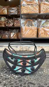 Bolso de Playa de Paja Estilo Bohemio, el Más Vendido en Indonesia, Color Sólido, Forro de Poliéster, Diseño Bordado, Estilo Veraniego, Cierre Abierto - Product Image 4
