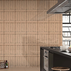 Carreaux muraux en porcelaine émaillée sculptée 300x300mm, texture de luxe, pour murs intérieurs de hall d'immeuble commercial et d'appartement - Product Image 1