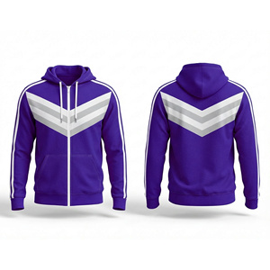 Sudadera con Capucha Premium de Cierre Completo, Mezcla de Algodón y Poliéster, Logotipo Bordado Personalizado para Hombres, Mujeres y Jóvenes, Chaqueta Deportiva con Capucha para Entrenamiento - Product Image 6