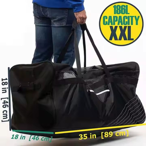 Breathable Mesh Sports Duffel <b>Bag</b> Large Capacity Gym Travel <b>Bag</b> Waterproof Football <b>Training</b> Equipment <b>Bag</b> with Shoe Compartment - Product Image 4