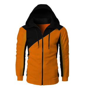 Men's Eco-Friendly Colorblock Hoodie Zip-Up <b>Fleece</b> <b>Jacket</b> <b>with</b> Cotton <b>Lining</b> Casual Winter Outerwear - Product Image 6