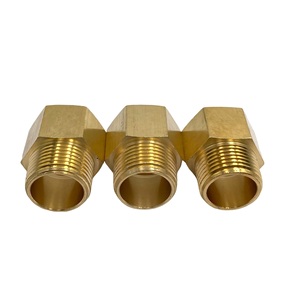 Raccords en laiton à paroi épaisse longue durée pour raccordement de tuyaux de radiateur, coupleur droit, réducteur en T pour l'exportation - Product Image 1