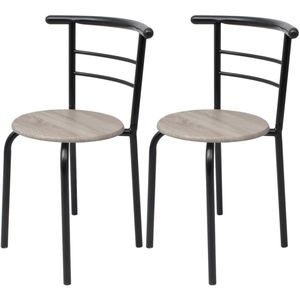 Set da Colazione in Ferro e MDF Nero di Media Grandezza, Elegante Set da Pranzo - Product Image 5