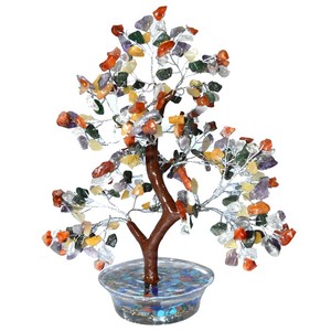 Artisanat en pierre semi-précieuse 300 puces Orgone Chakra Stone Orgone Base Tree - Product Image 4