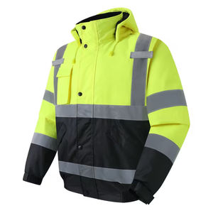 Veste de travail réfléchissante à capuche de haute qualité pour l'hiver, avec logo LED lumineux sur le devant, imperméable - Product Image 4