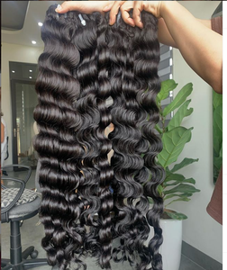 Perruques ondulées inspirées de l'océan, sans emmêlement, sans perte de cheveux Remy vietnamiens de qualité - Product Image 5