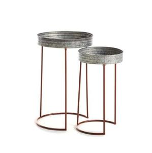 Mesa Auxiliar Industrial Metálica de Moda con Estructura con Recubrimiento en Polvo para Área de Recepción de Oficina y Estilo Profesional Elegante - Product Image 6