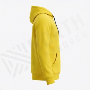 Sweat à capuche vintage délavé à l'acide, en coton épais thermique à séchage rapide, coupe oversize, basique, mélange de tissus, vêtement d'hiver, motif et couleur personnalisables - Product Image 3