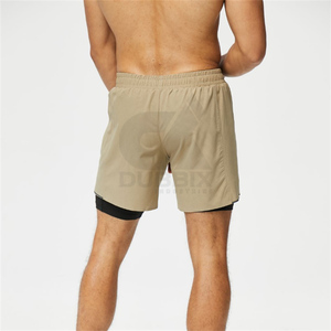 Shorts de sport pour homme à séchage rapide avec doublure respirante, étiquette personnalisée, motif uni, shorts de fitness - Product Image 4